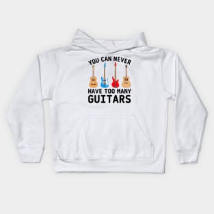 Guitar bass acoustic classic electric Kids Hoodie